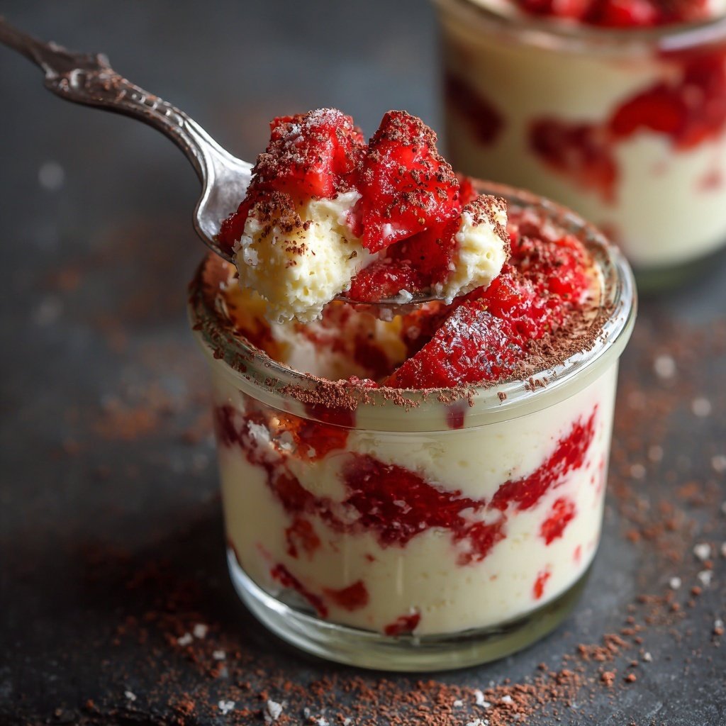 Erdbeer Mascarpone Dessert Im Glas