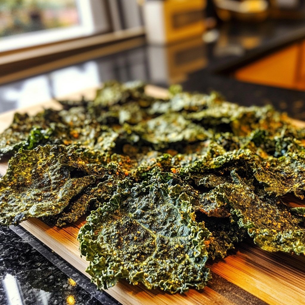 Grünkohl Chips als gesunder Snack