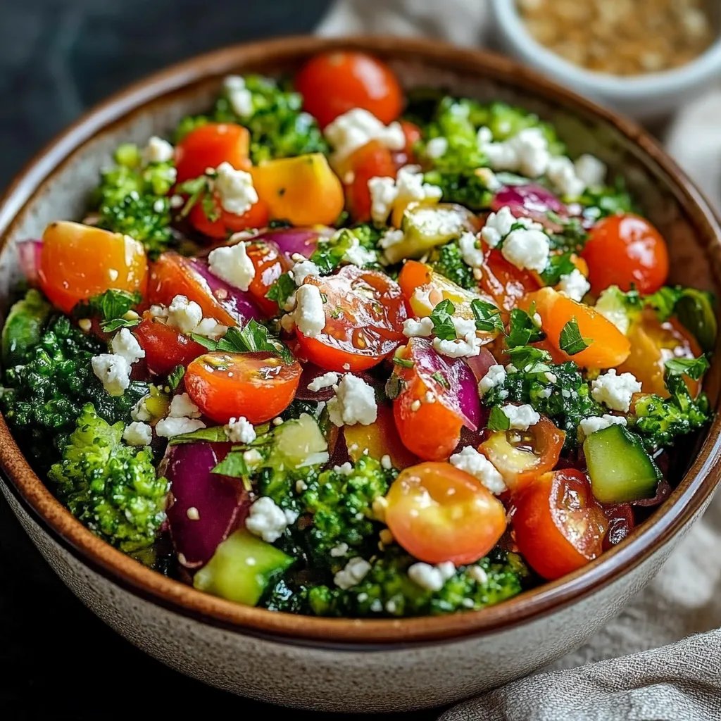 Knuspriger Brokkoli Glückssalat