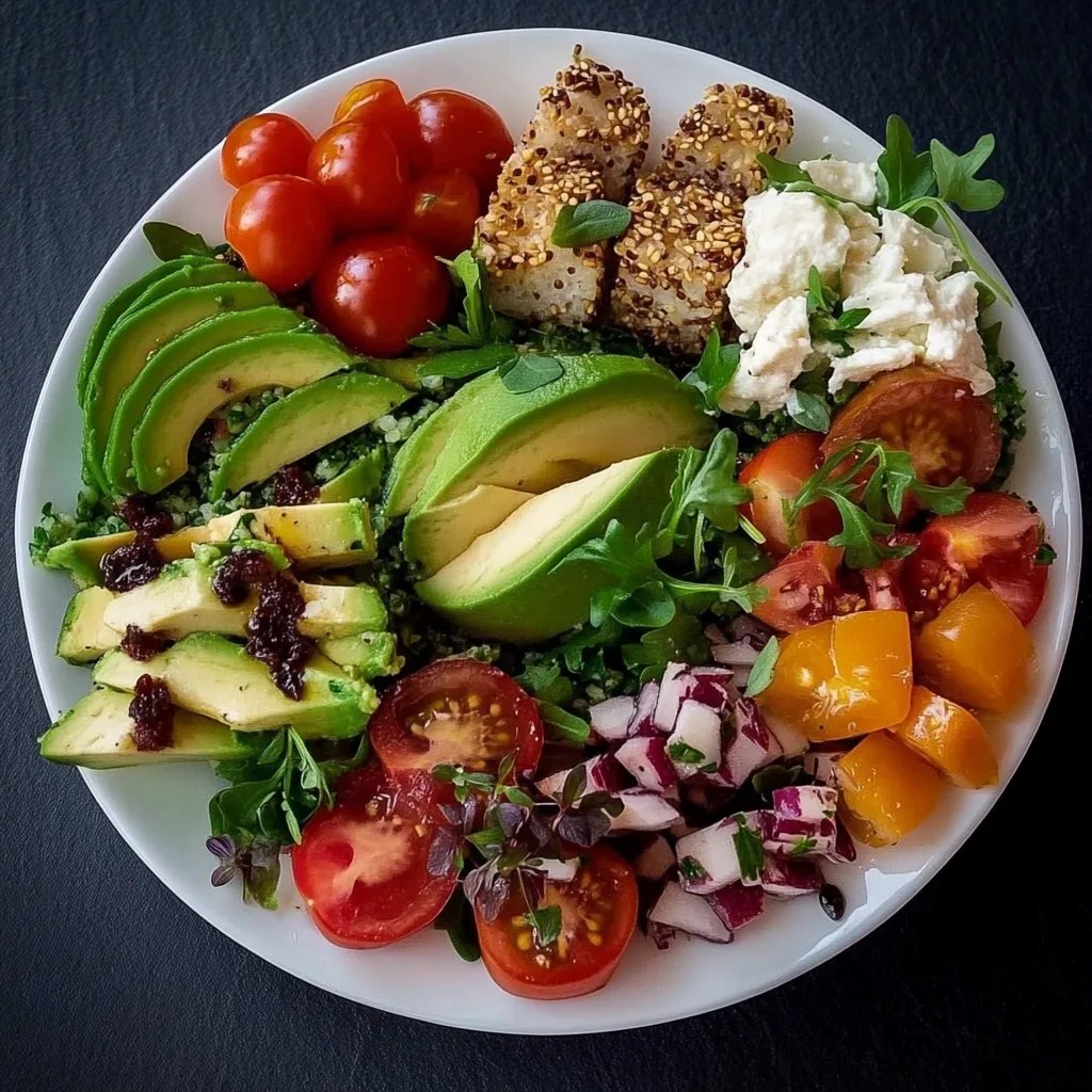 Quinoa-Salat mit Avocado und Kirschtomaten