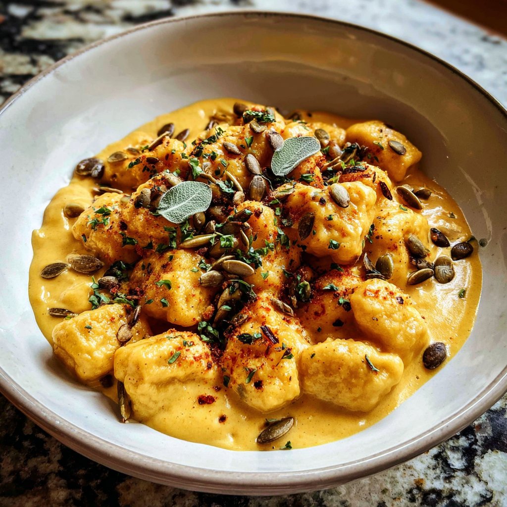 Gnocchi mit Kürbissauce