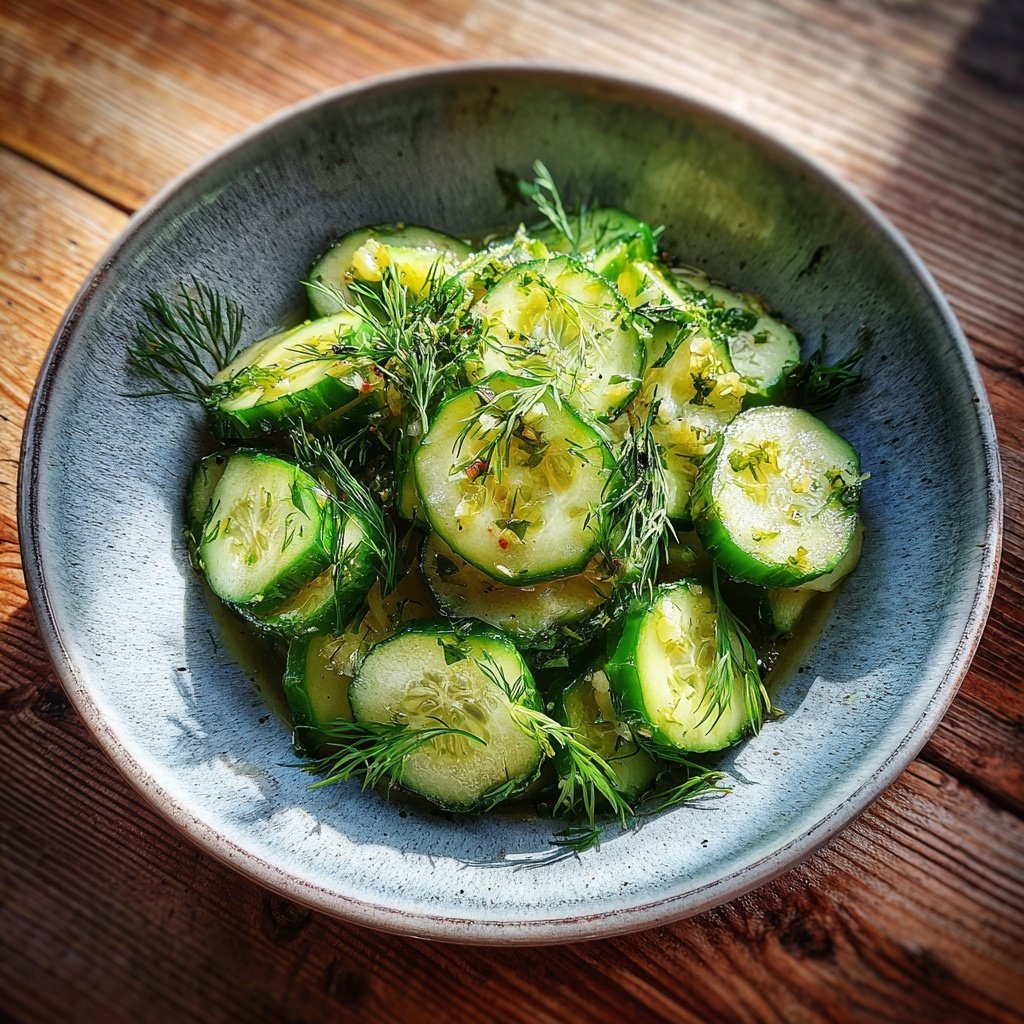 Gurkensalat Zum Grillen Mit Dill