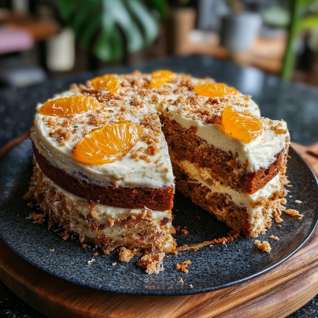 Karottenkuchen Mit Mandarinen