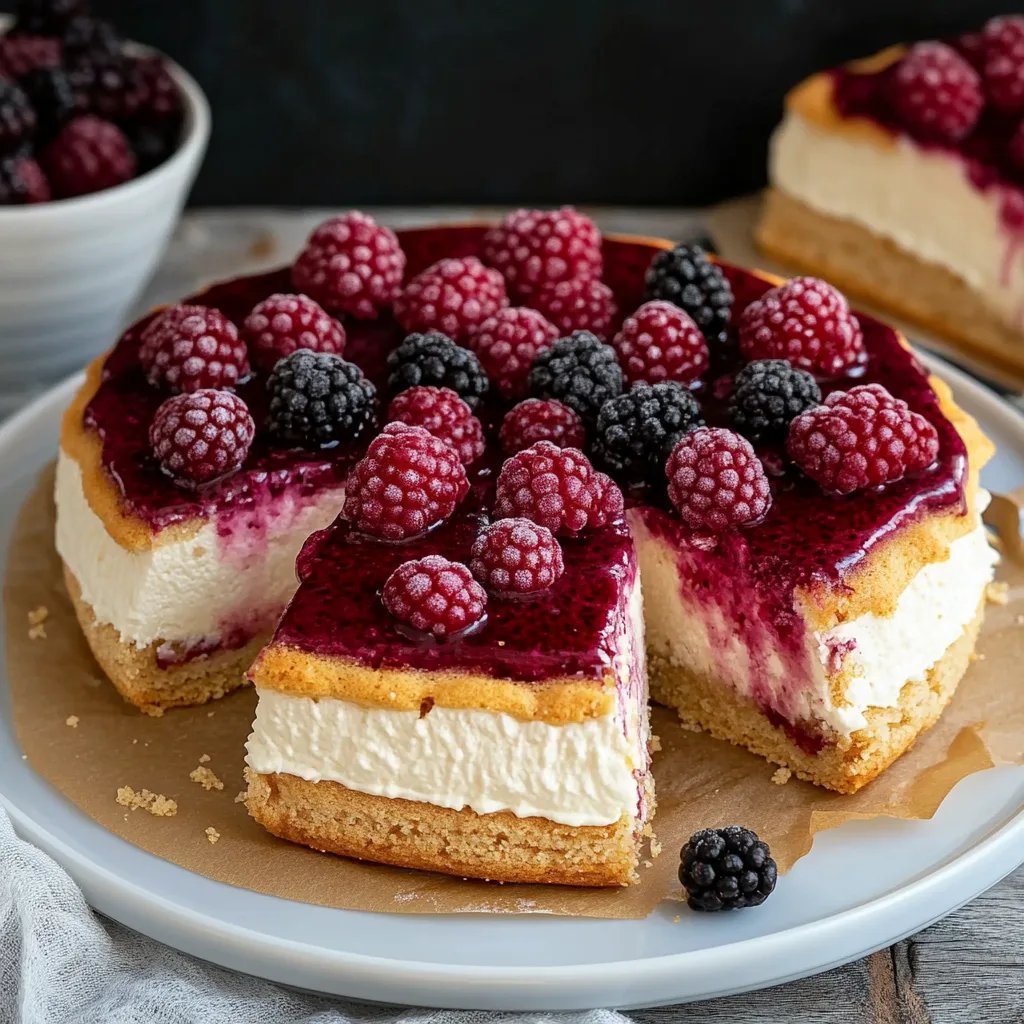 Butterkekskuchen mit Himbeeren und Pudding