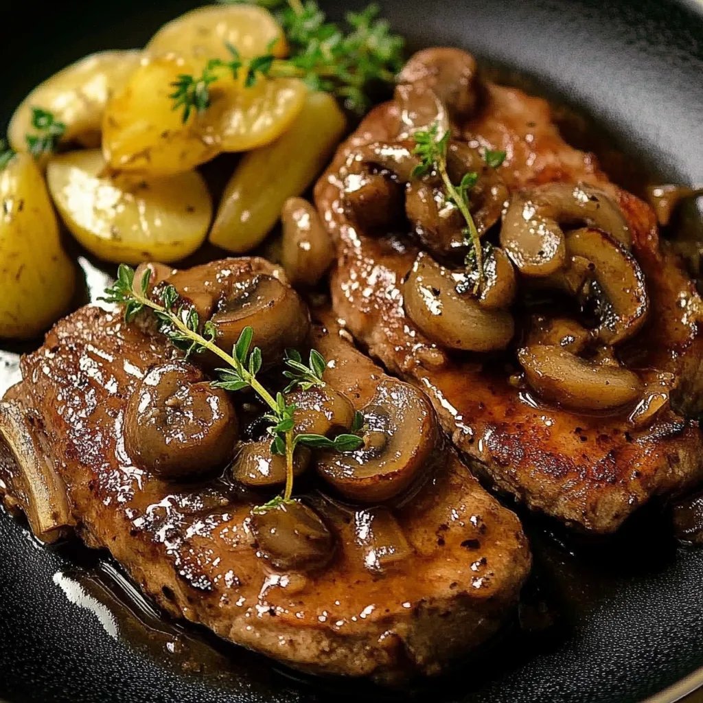 Braumeisterpfanne mit Nackensteaks und vielen Zwiebeln