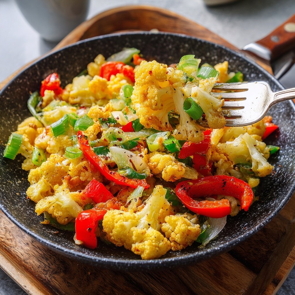 Blumenkohl Reis Pfanne Mild