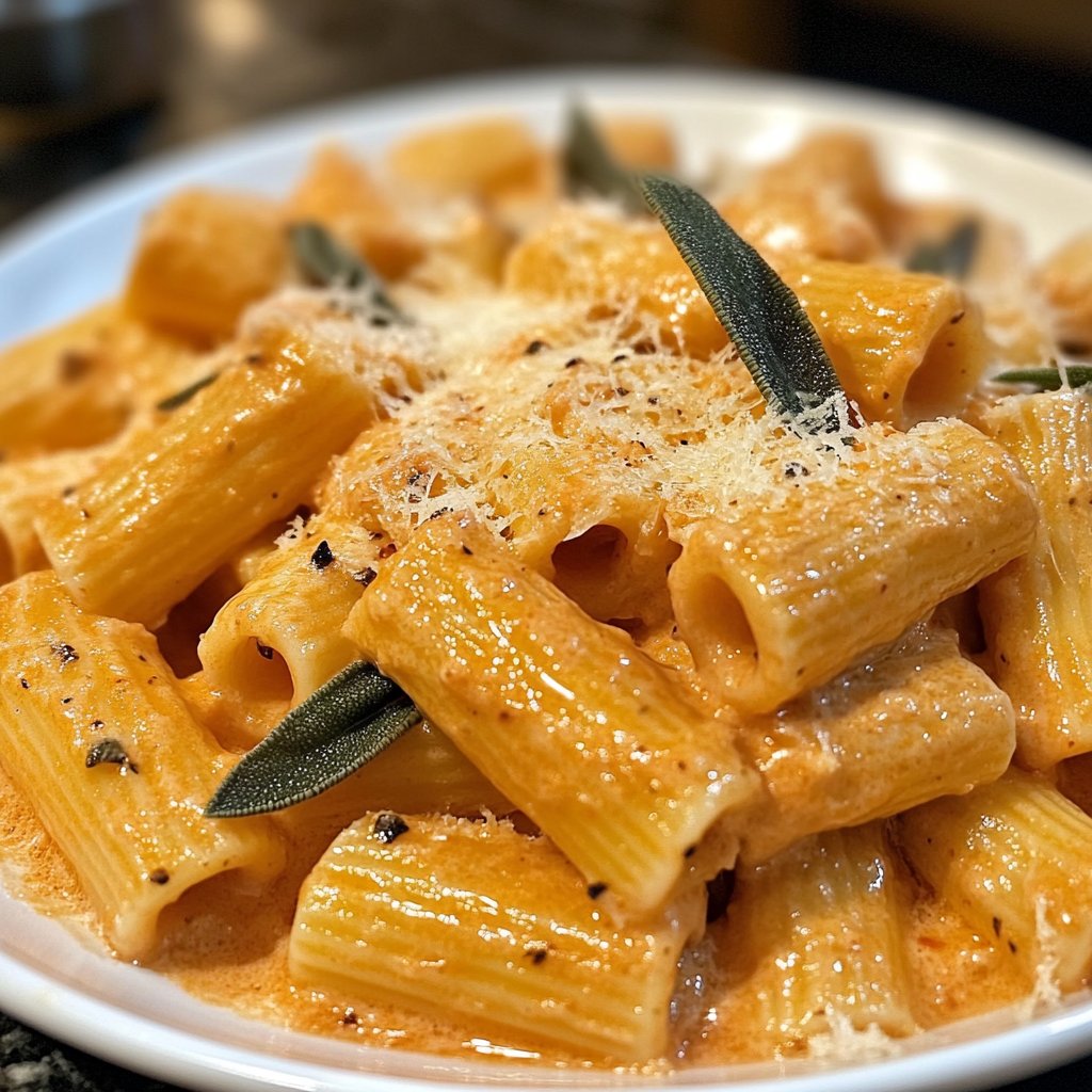 Rigatoni mit Kürbiscreme