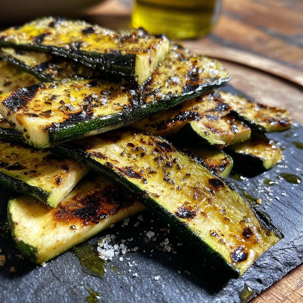 Gegrillte Zucchini Scheiben
