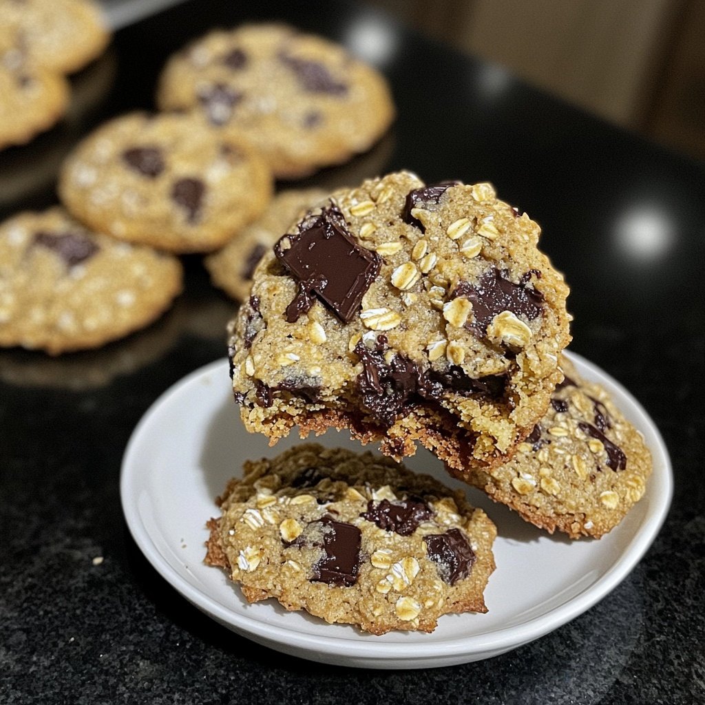 Schoko-Hafer Cookies – glutenfrei & vegan