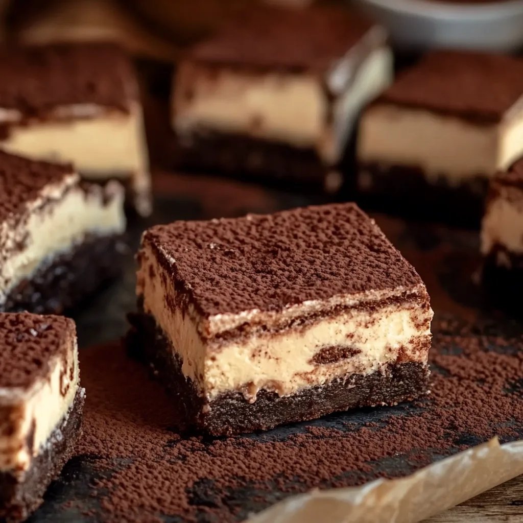 Einfache Tiramisu Brownies