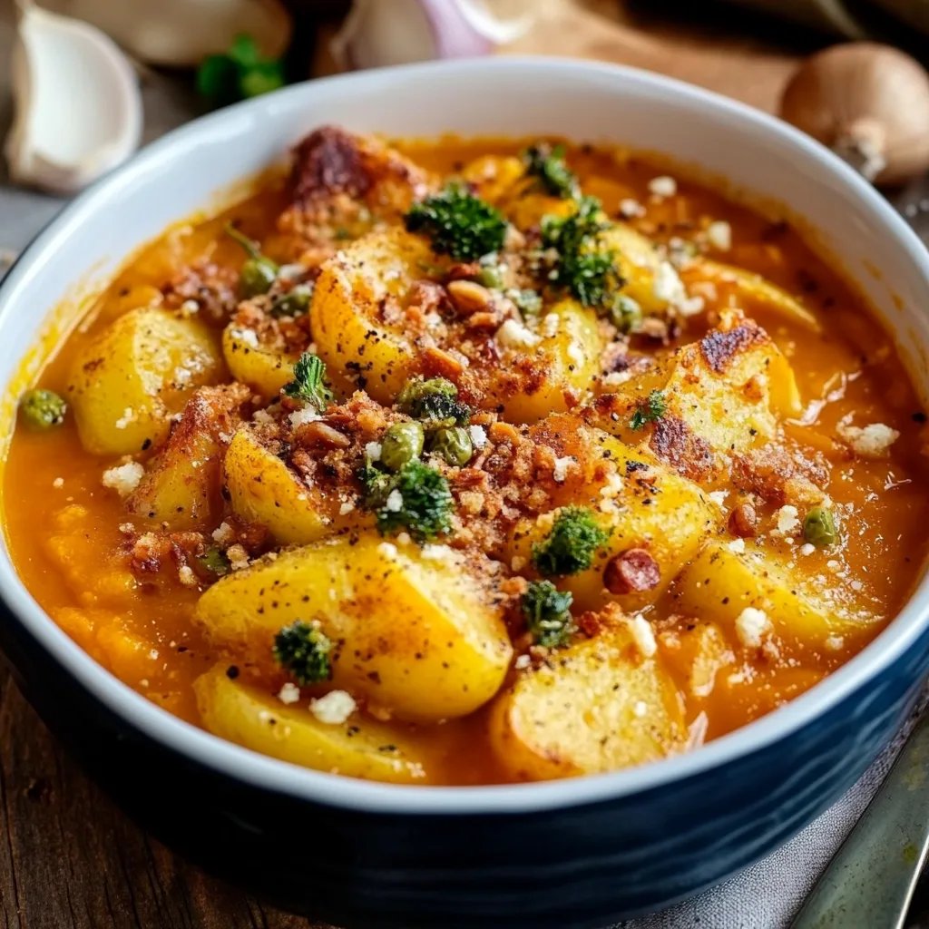 Kartoffel-Rosenkohl-Auflauf