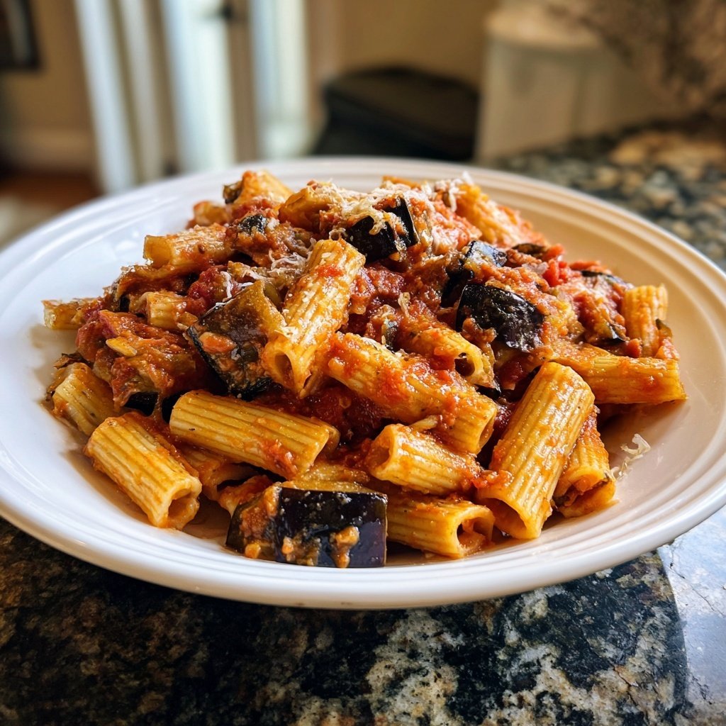 Internationale Küche Italienische Pasta alla Norma