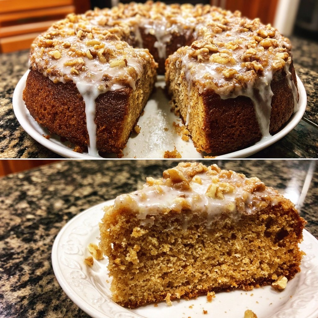 Karottenkuchen Mit Nuss Topping