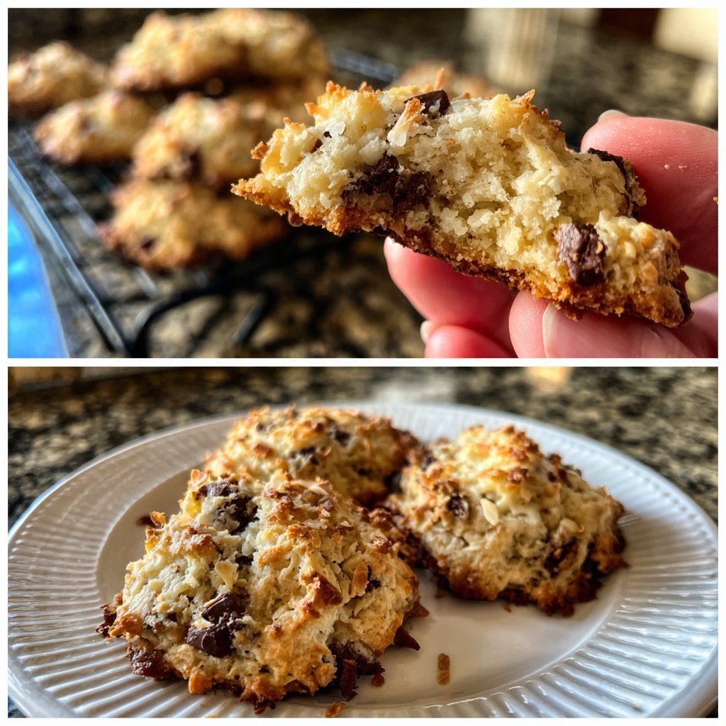 Cookies mit Kokos und Schokolade