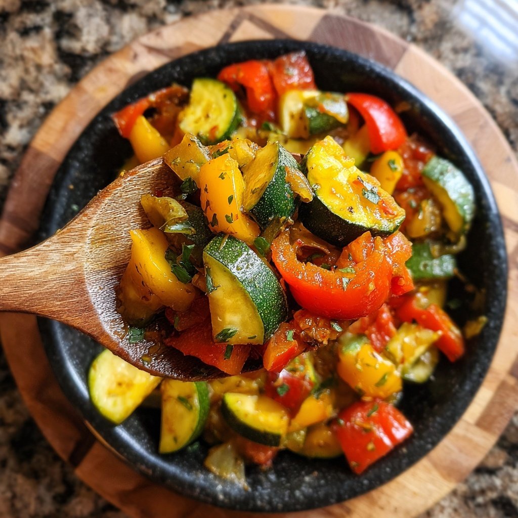 Kalorienarme Gemüsepfanne Vegan