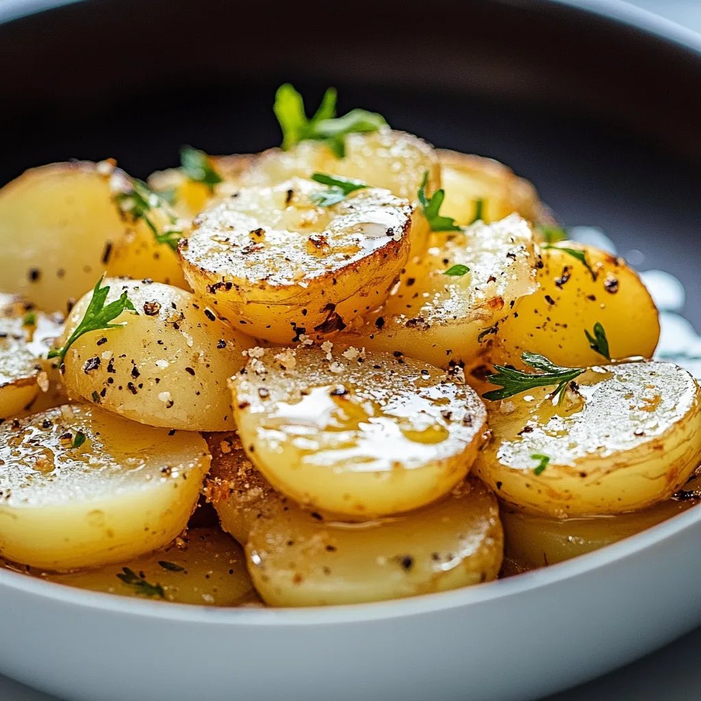 Gebackene Kartoffeln mit Knoblauch & Parmesan