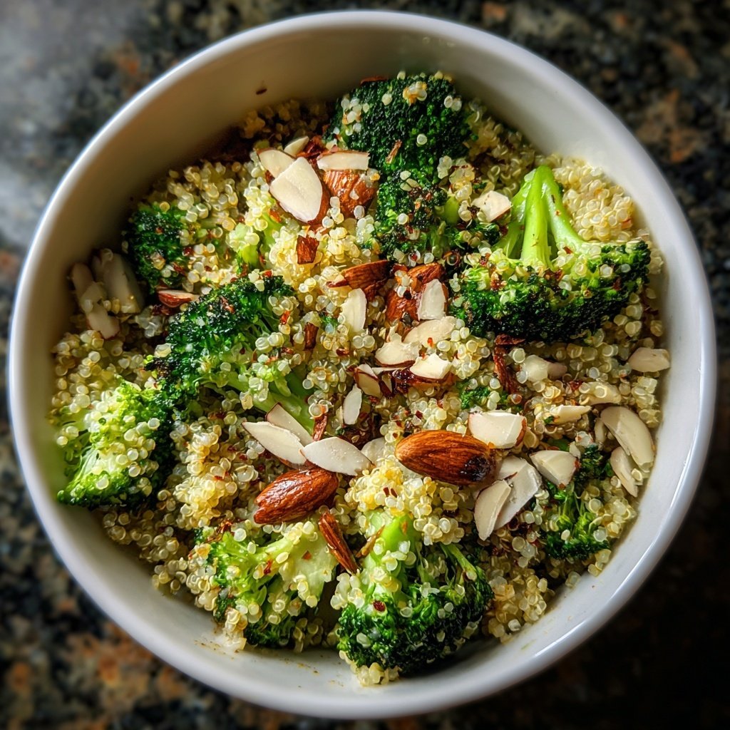 Kalorienarme Quinoa Bowl Mit Brokkoli