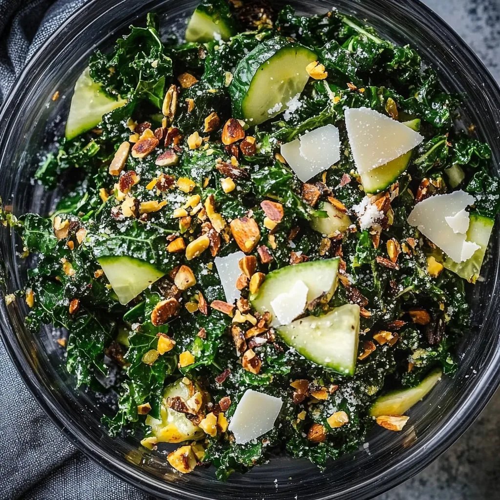 Parmesan Pistachio Kale Salad